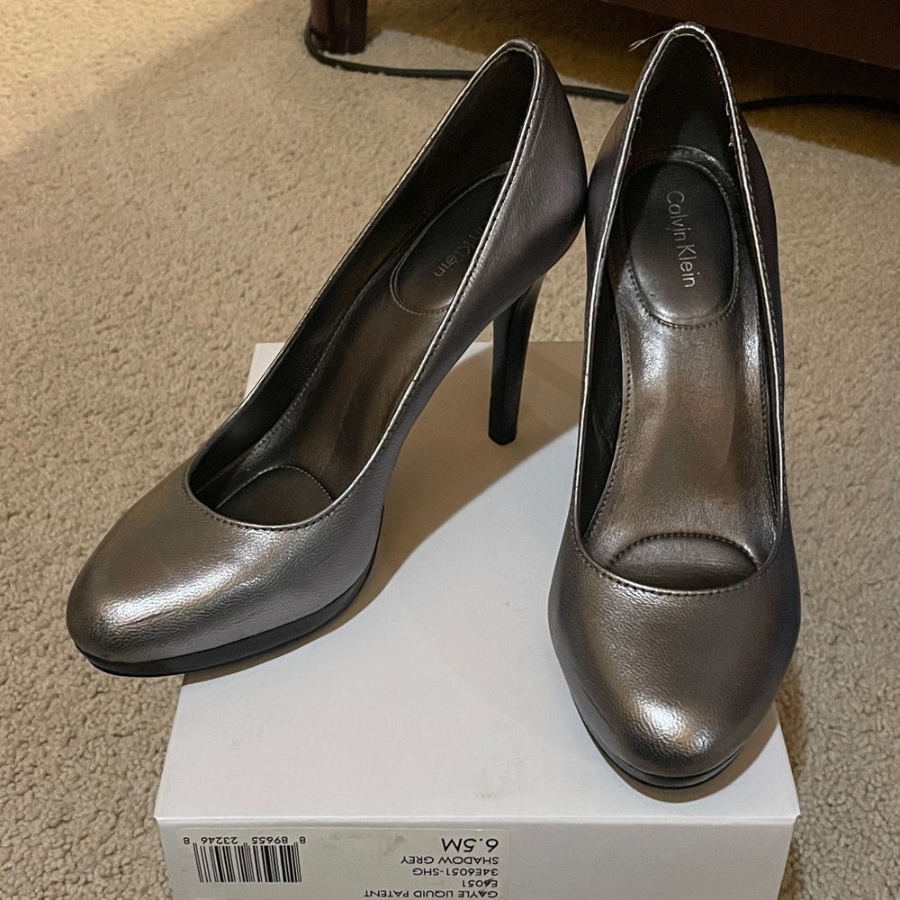 Calvin Klein Metallic Heels